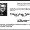 Wallmen Wilhelm 1956-2014 Todesanzeige